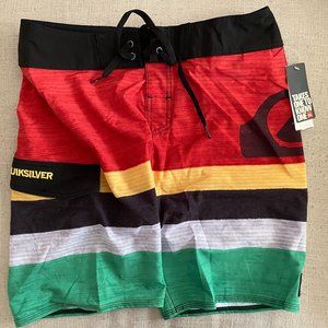 New Quicksilver Slater UEA19 Boardshorts Sz 30